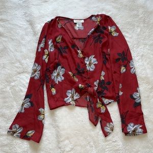 Floral Urban Romantics Blouse, Size Medium